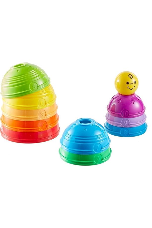 Fisher-price Numaralı Kaplar, Iç Içe Geçebilir 10 Renkli Kap, 5 Adet Topa Dönüşür W4472 - 3