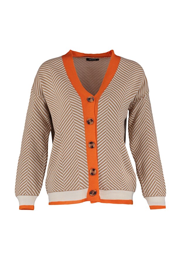 Camel Geniş Kalıp Triko Hırka TWOAW22HI0511 - 6