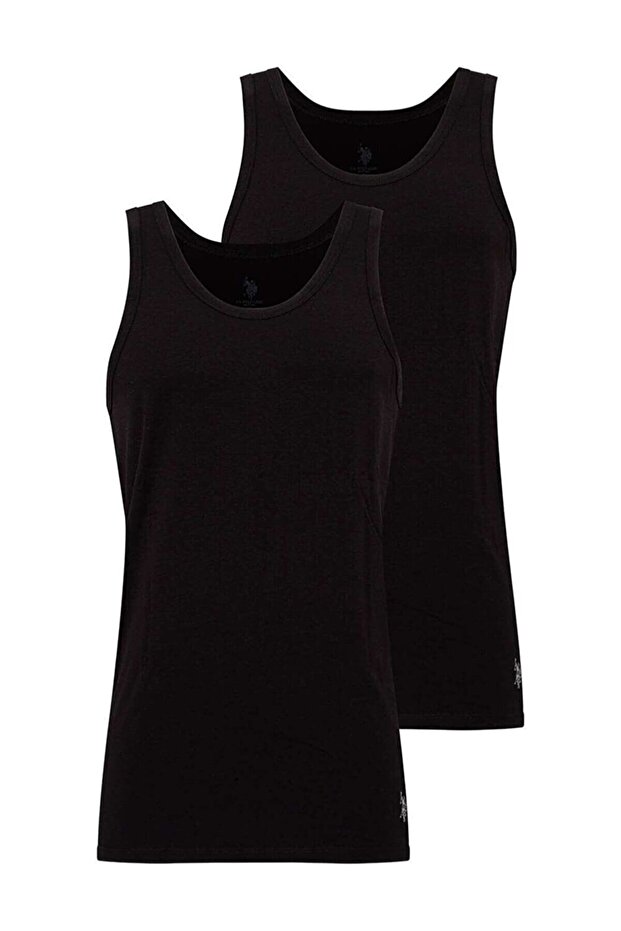Plus Size Athlete T-Shirt, 2-Pack, 100% Cotton, Black with Polo Print
