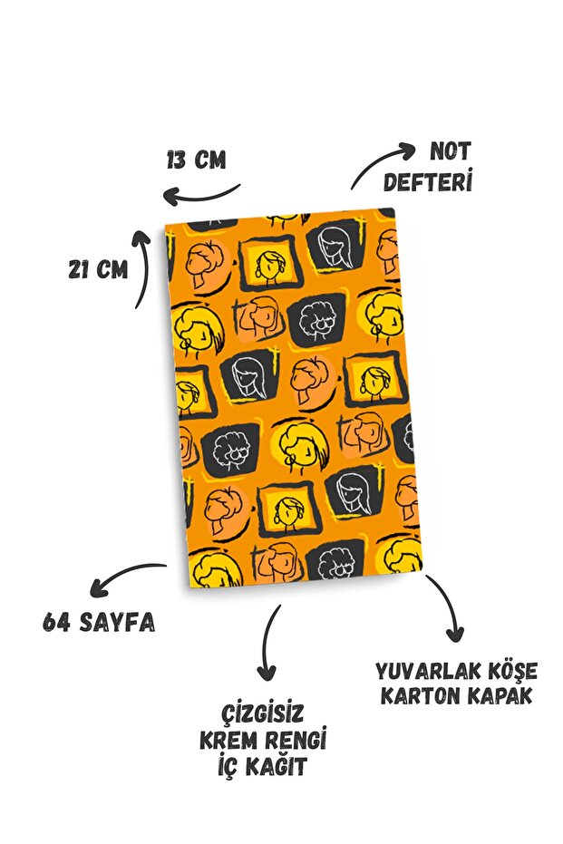 13x21cm Unlined Notepad - 5