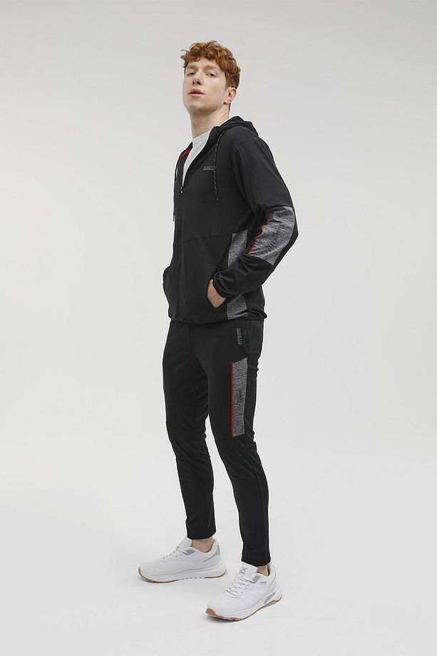 Calder8 Pes Track Top 2fx Siyah Erkek Eşofman Üstü - 3