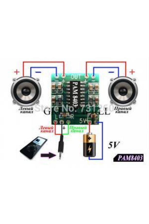 3 Adet Dijital 2x3 W Rms uyumlu  Pam 8403 5v Stereo Anfi Devresi Amfi - 2