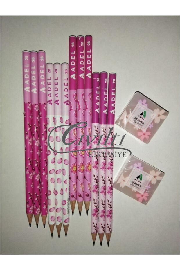 مجموعة قلم وممحاة ساكورا - 1