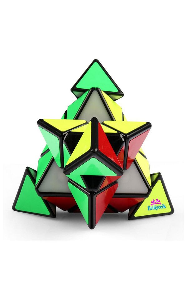 Speed Zeka Küpü Seti Pyraminx,2x2 Akıl Küpü Rübik Küp Speed Küp - 4