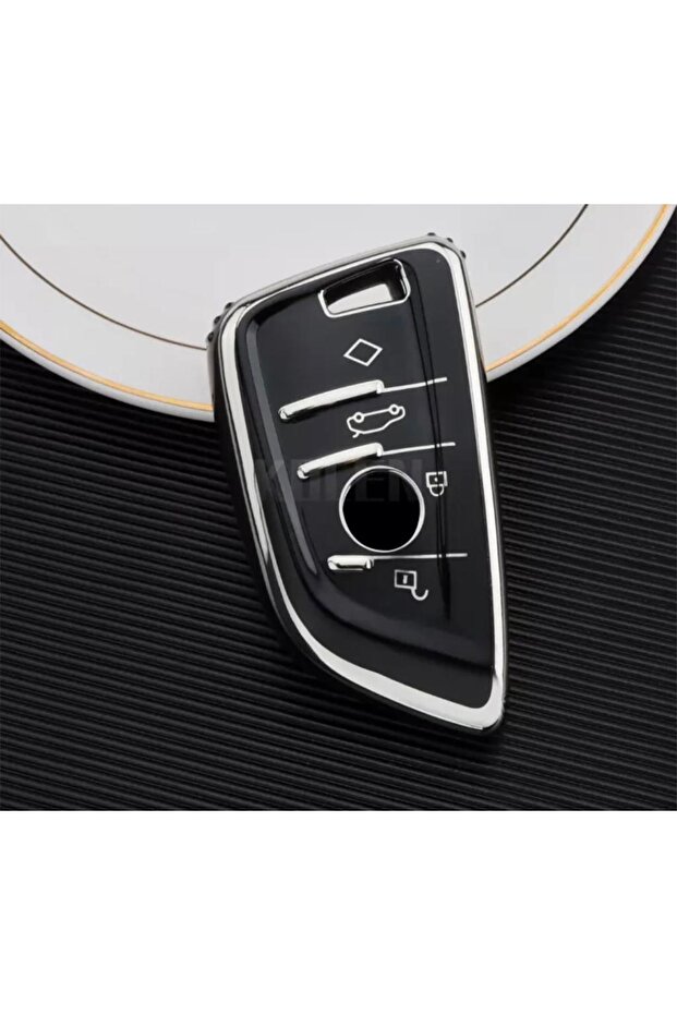 BMW (جراب جديد) حافظة مفاتيح سوداء مصنوعة من مادة TPU