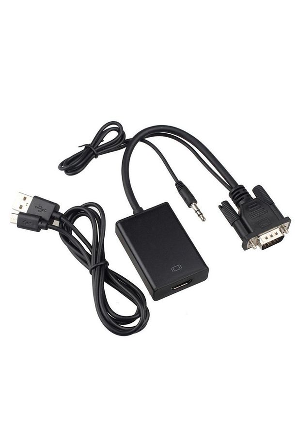 Vga Input(giriş) & Hdmı Output (çıkış) 1080p Hd Video Converter Micro Usb Power Güç Girişli - 5