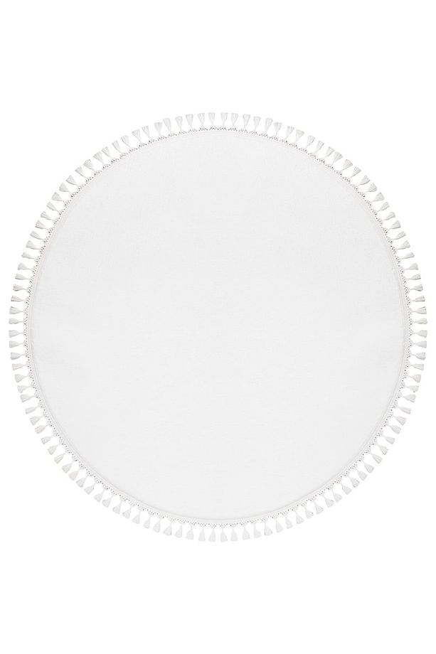 Yuvarlak Comfort Puffy Ponpon Saçaklı - 2