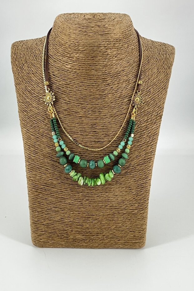 Yeşil Mercan Kolye - 2