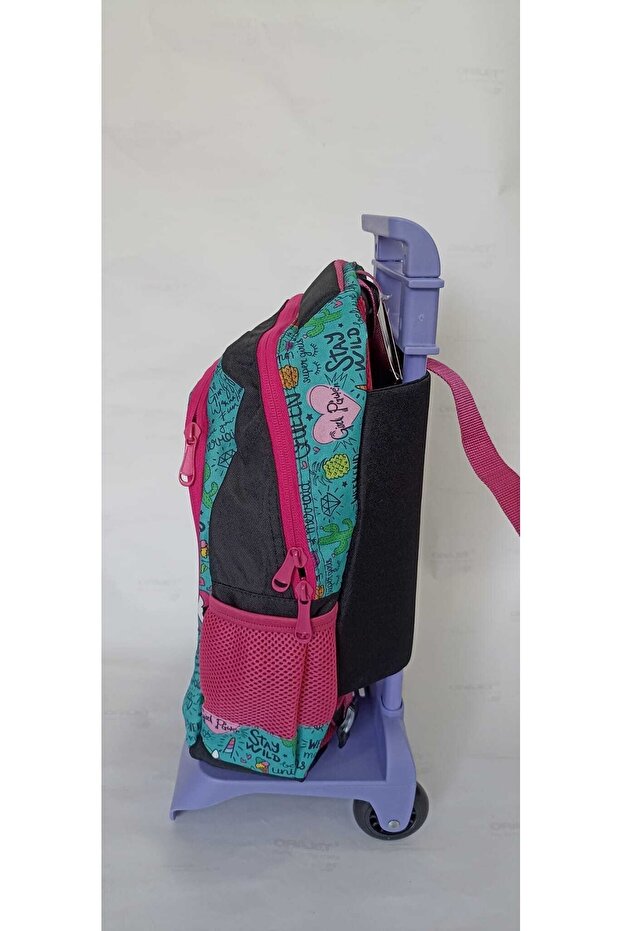 Unicorn Patterned School Bag with Squeegee - 4