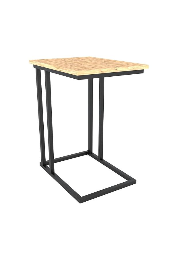 C Sehpa | Siyah | 43x45 Tabla Ölçüsü 60cm Yükseklik - 4