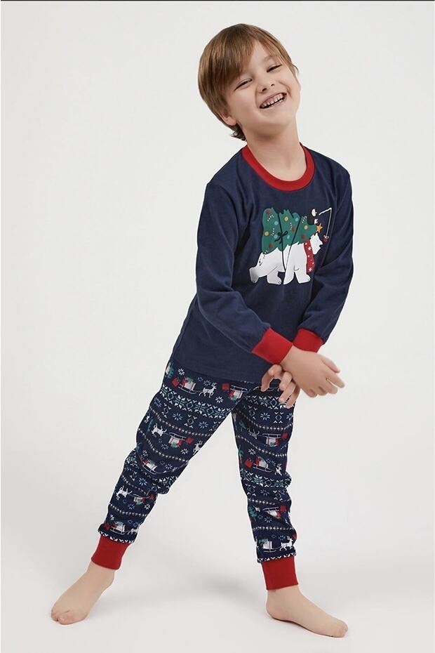 Bear Aile Kombini Anne&kız-baba&oğul Pijama Takımı (fiyatlar Herbir Ürün Için Ayrı Hesaplanmaktadır) - 4