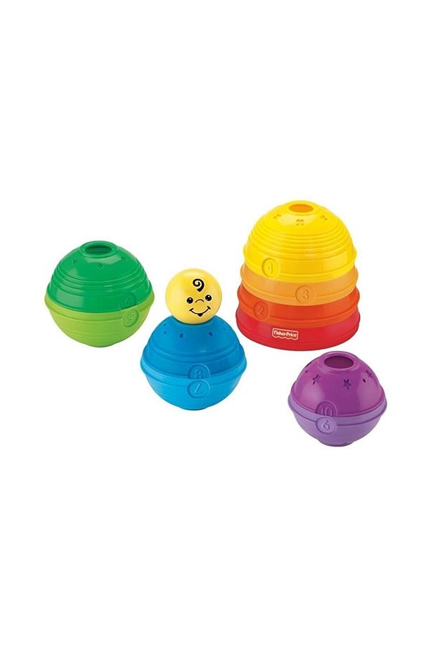 Fisher-price Numaralı Kaplar, Iç Içe Geçebilir 10 Renkli Kap, 5 Adet Topa Dönüşür W4472 - 5
