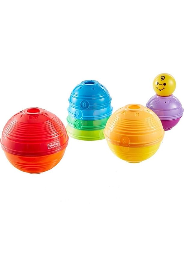 Fisher-price Numaralı Kaplar, Iç Içe Geçebilir 10 Renkli Kap, 5 Adet Topa Dönüşür W4472 - 6