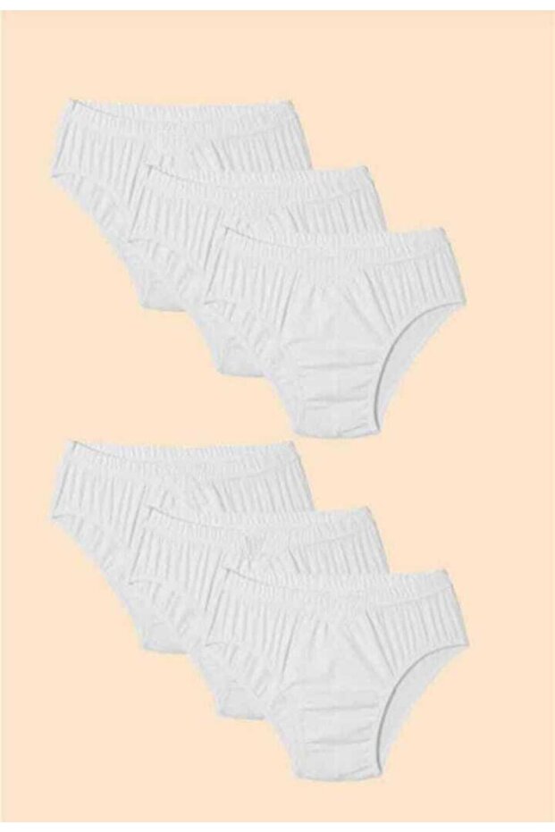 Boy's 100% Cotton Combed Cotton Panties 6 Pieces