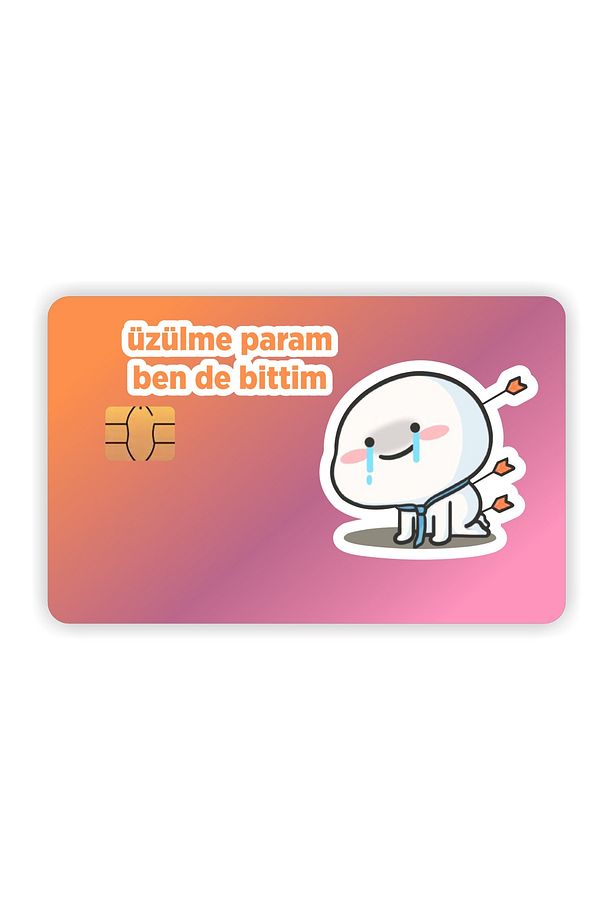 Qubby Üzülme Param Kart Kaplama Sticker Kart Etiketi - 1