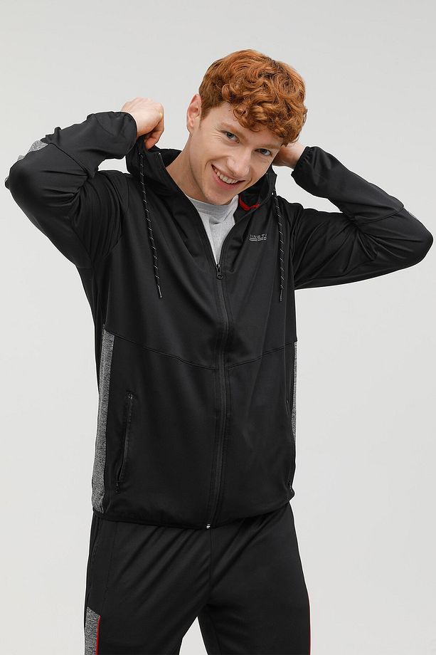 Calder8 Pes Track Top 2fx Siyah Erkek Eşofman Üstü - 5