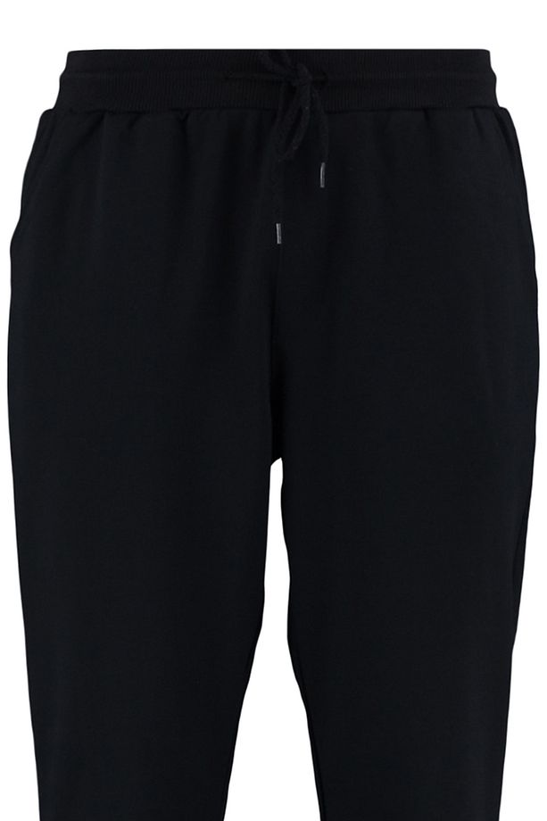 Siyah Basic Regular/Normal Kesim Lastik Paça Jogger Eşofman Altı TMNSS20EA0053 - 8