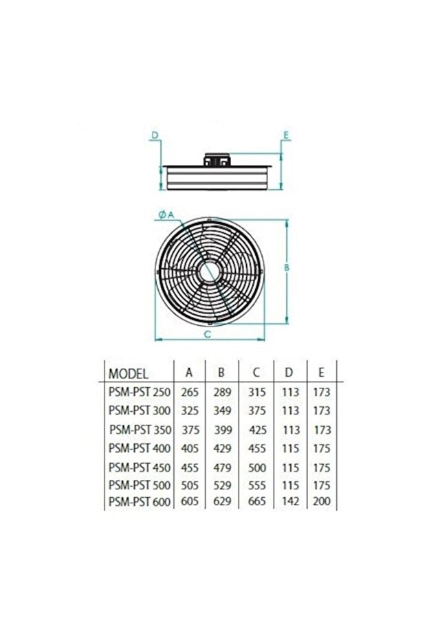 Psm 450 Monofaze Aksiyal Aspiratör - 2