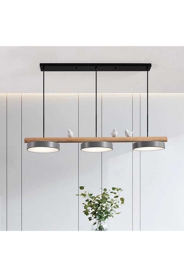 Modern Led Woad Avize - 3
