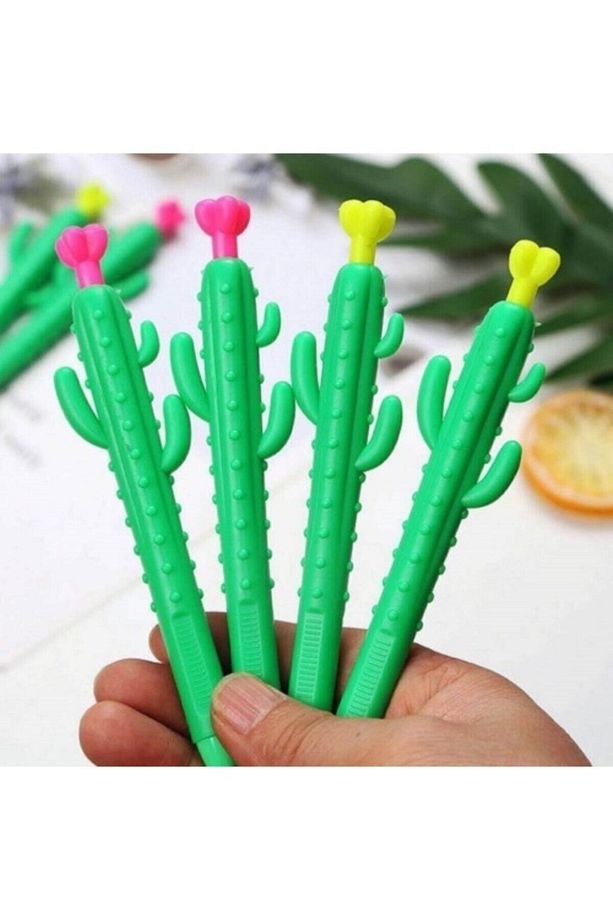 5'li 0.7 Uçlu Versatil Kalem Seti Kaktüs Karpuz Mısır Ananas Havuç - 2