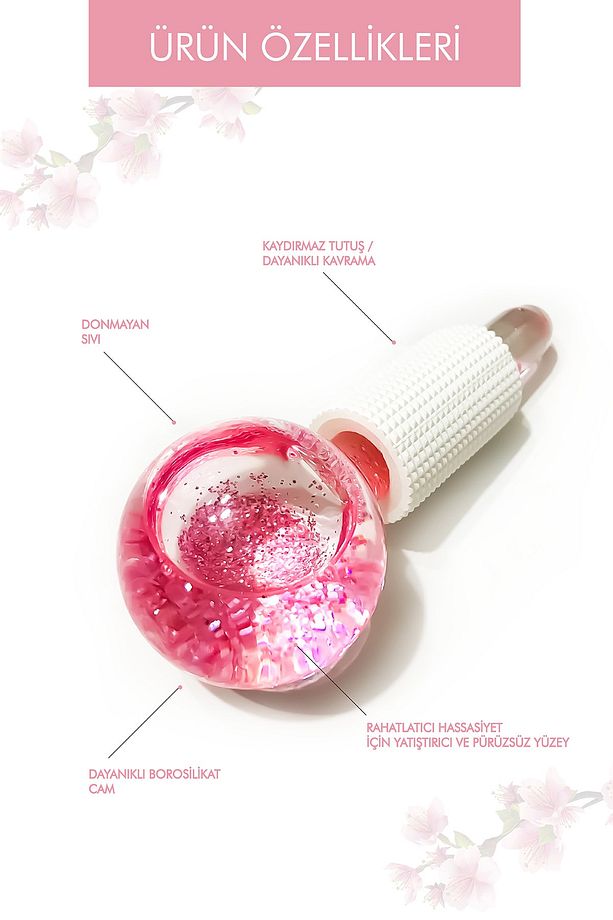 Ice Globes Buz Küresi Soğuk Masaj Ve Terapi Topu 2 Adet Pembe Borasilikat Cam (SAKLAMA KUTUSU ILE) - 2
