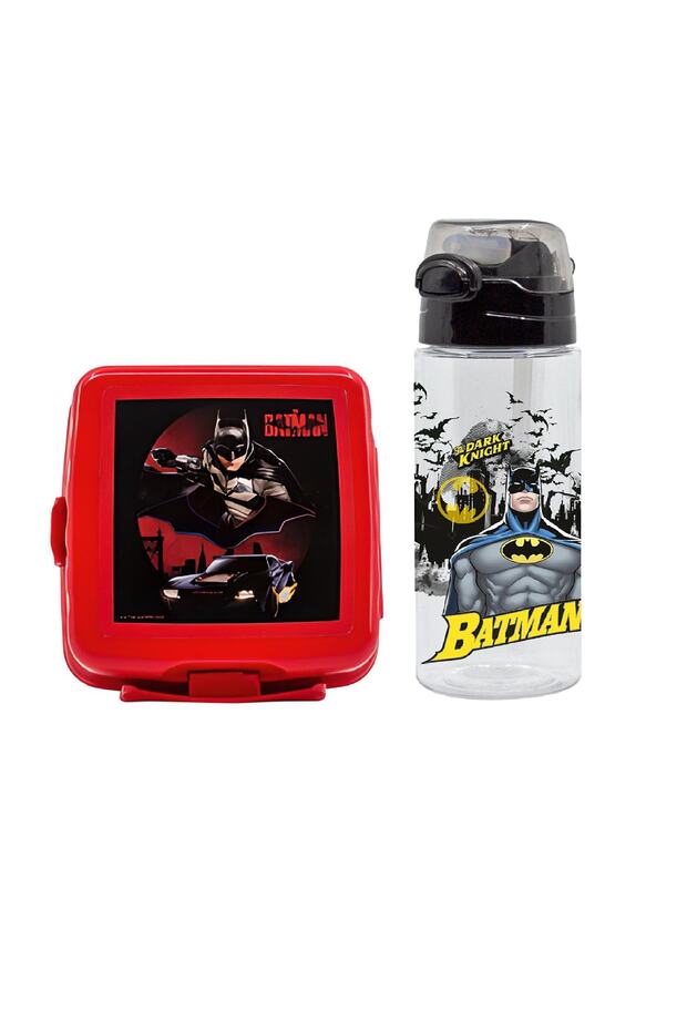 Famebag Batman Water Bottle - Water Bottle and Lunch Box - 1532