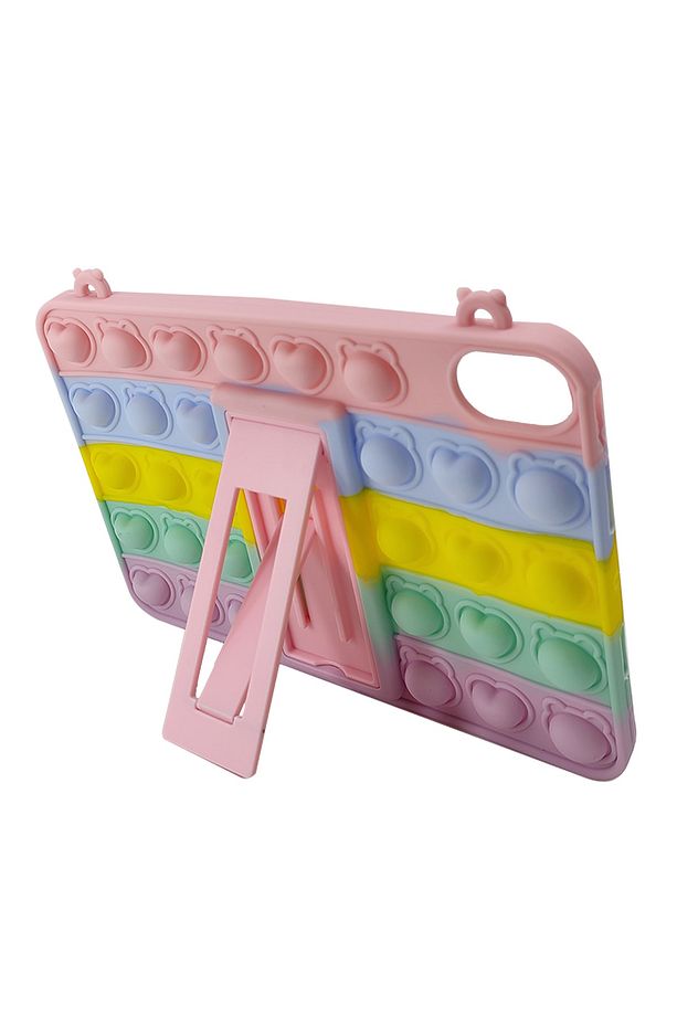 İpad Mini 6 (MK8C3TU/A) Uyumlu Standlı Pop It Arka Koruma - Karışık Renk - 2