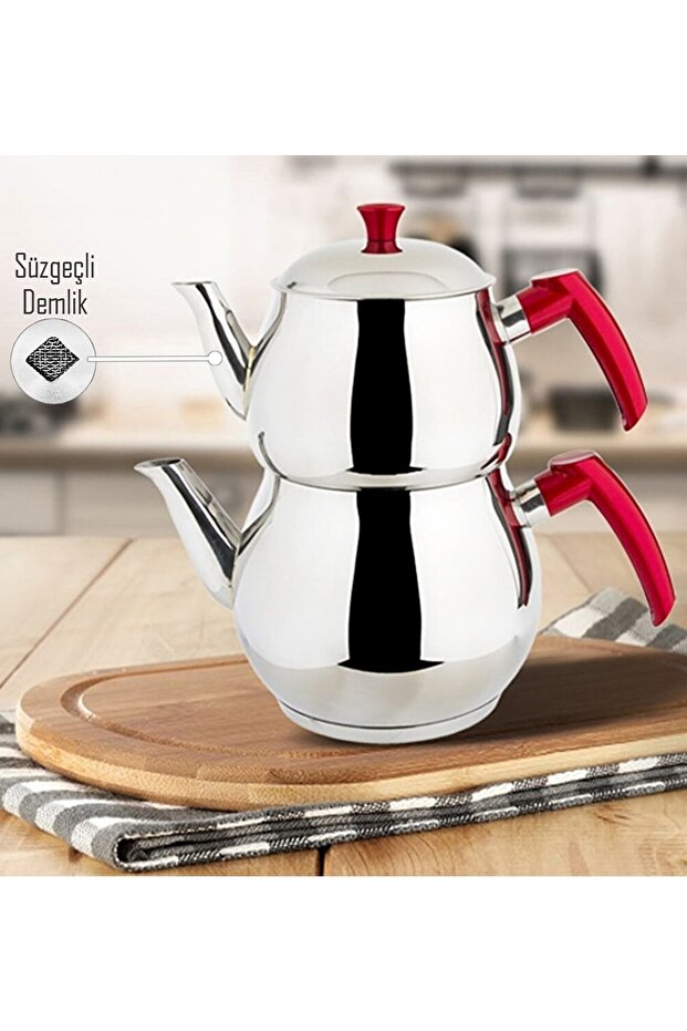 Çelik Mini Çaydanlık - 1