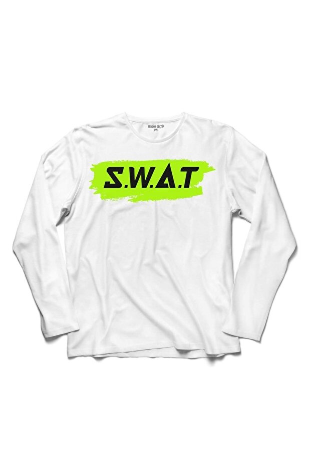 Swat S.w.a.t. Police Special Forces Maroon Beret 2 Sleeve T-Shirt