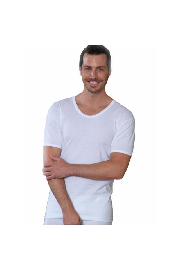 Pack of 6 Crew Neck Short Sleeve Men's Combed Cotton Undershirt New Season