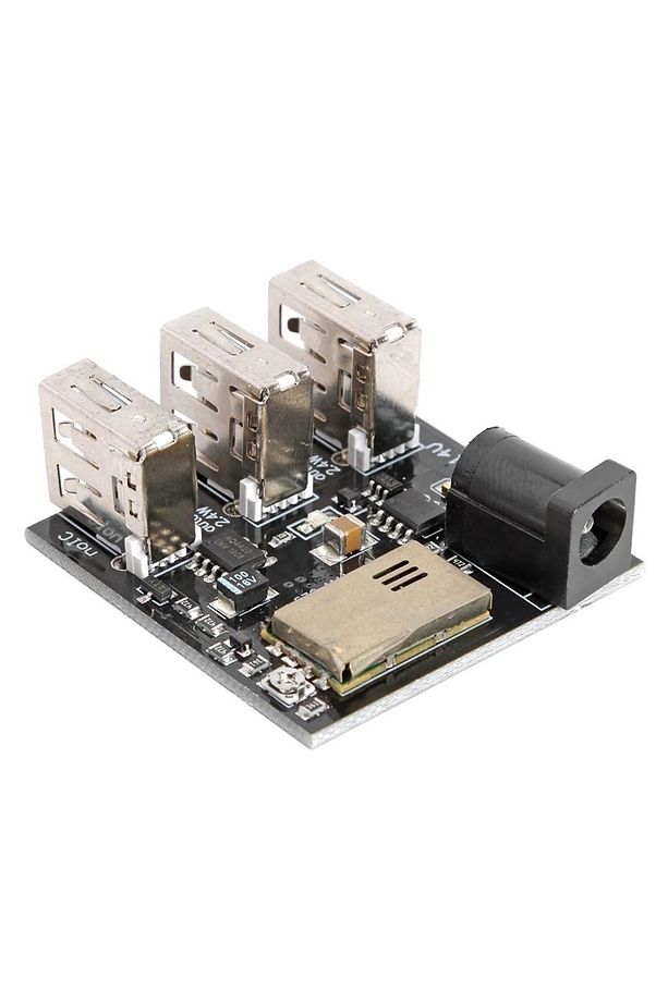 Dc-dc 9v / 12v Ila 5v 8a Adım Aşağı Güç Bankası Kartı 3 Usb Mini Şarj Modülü - 1