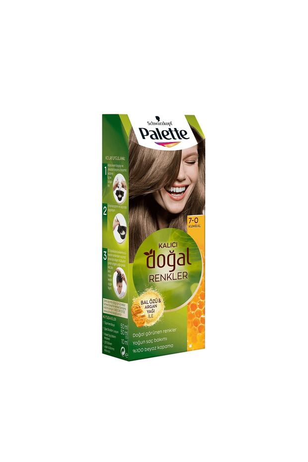 Kalıcı Doğal Renkler Saç Boyası 7-0 Kumral - 1