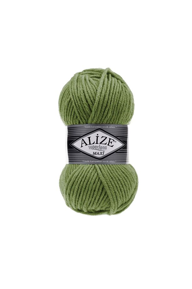 Superlana Maxi (kalın) Örgü Ipi - 620 Zeytin - 100 Gr. 100 Mt. Ip - 1