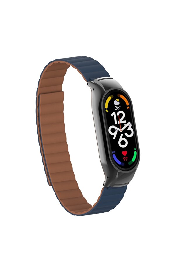 Compatible with Xiaomi Mi Band 7, Stylish Design with Magnet Cord Cobalt Blue in Blue