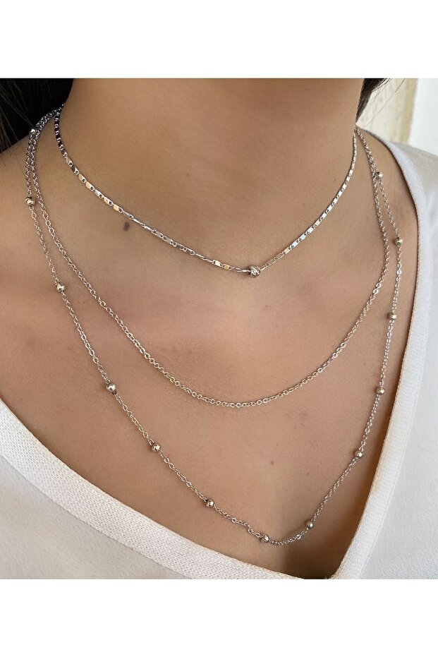 Women's Dorica Combination Necklace 3-Piece
