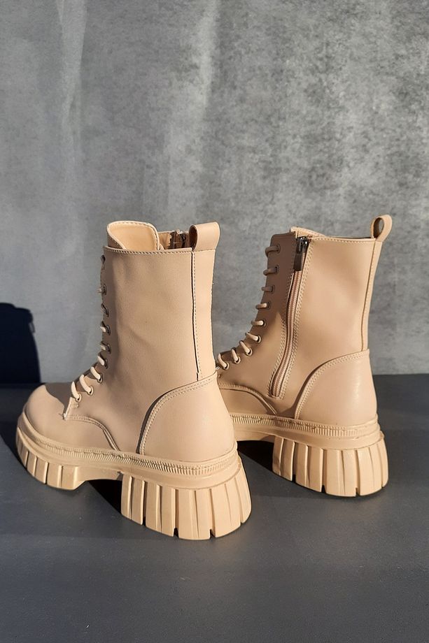 Rubicon Fermuarlı Bağcıklı Kadın Bot-bootie - 3