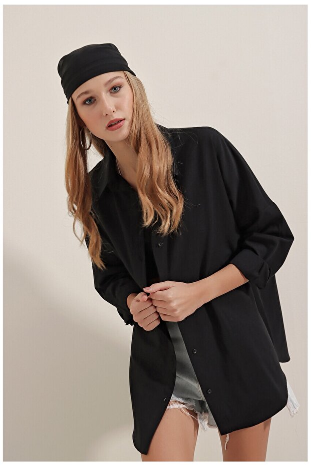 قميص أساسي طويل الحجم - 4