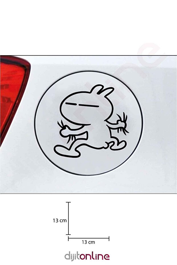 Tank Cover - Auto Sticker - Car Sticker 13x13 Cm