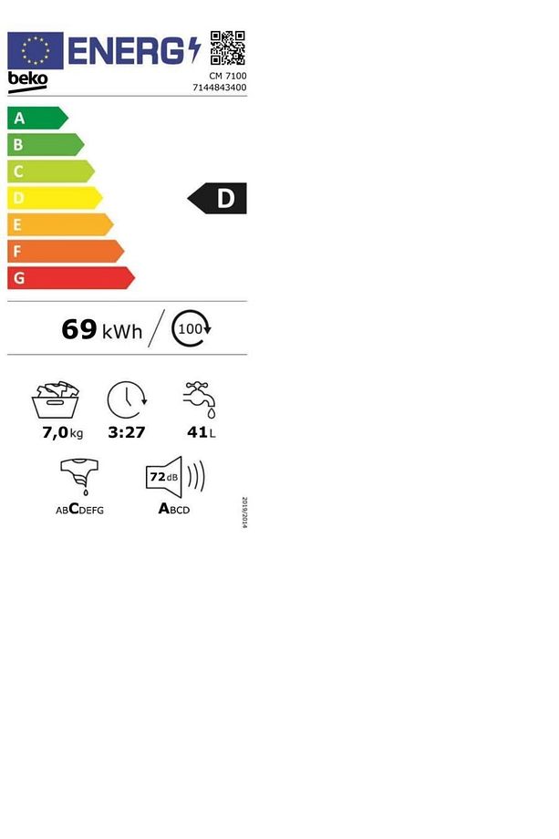 Cm 7100 1000 Devir 7 kg Çamaşır Makinesi Uyumlu - 3