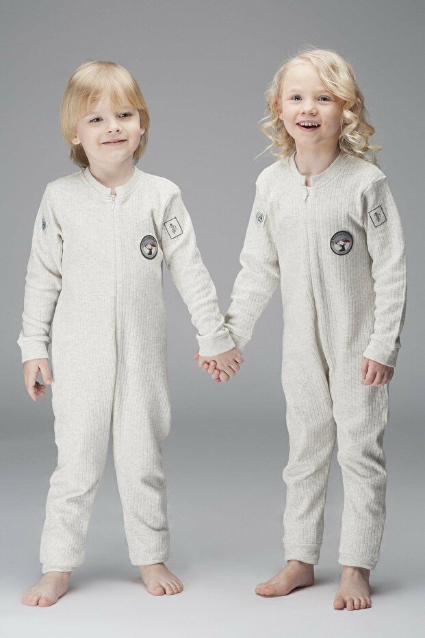 Ekru Comfort Bebek Tulum - 1