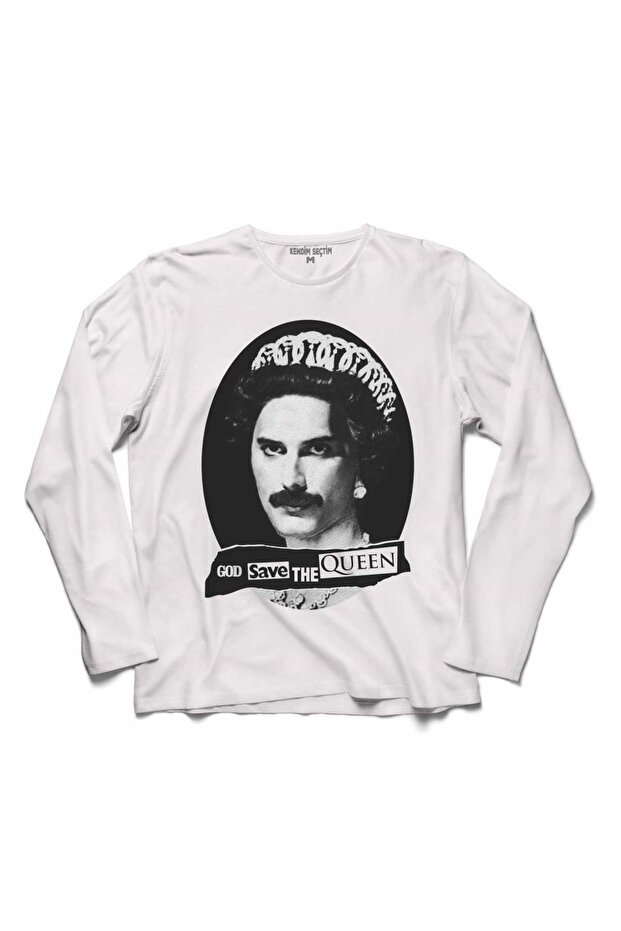 God Save The Queen Freddie Mercury Long Sleeve T-Shirt