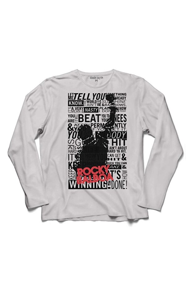 Rambo Rocky Balboa 1 2 3 4 5 Sylvester Stallone Long Sleeve T-Shirt - T041593