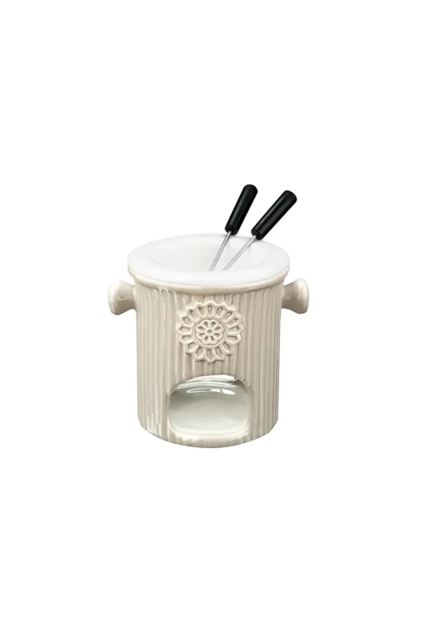 Enjoy Stoneware Fondü Seti 250 Ml Bej - 4