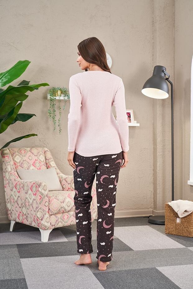 Kadın Patlı Pijama Takım - 4
