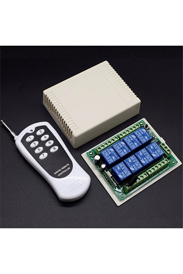 12v 433mhz 8 Channel Wireless Controlled RF Receiver Relay Module (boxed) - 1
