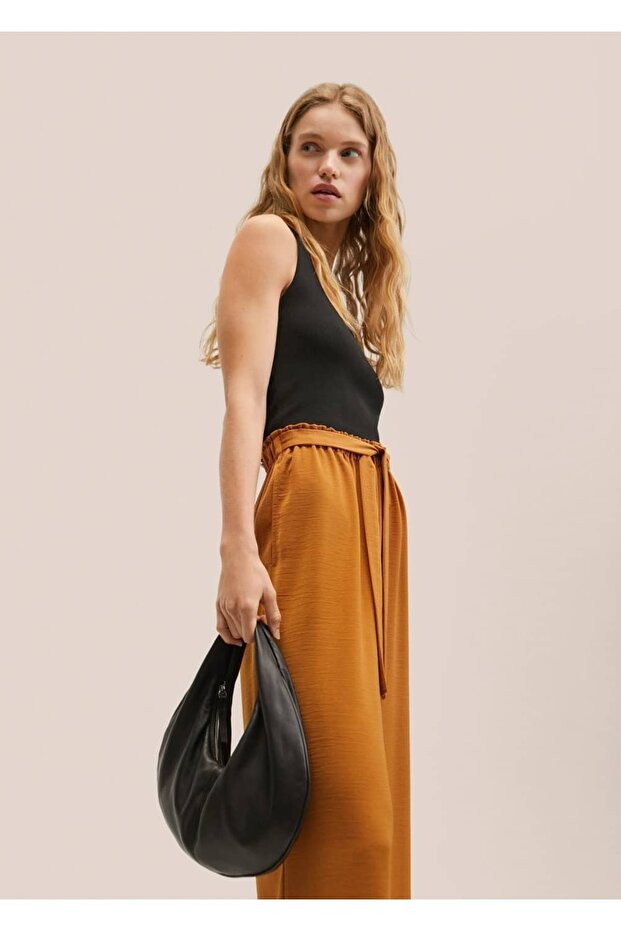Kemerli Culotte Pantolon - 6