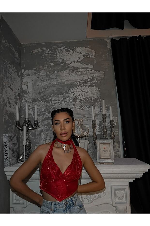 Red Rose Special Design Bustier - 1