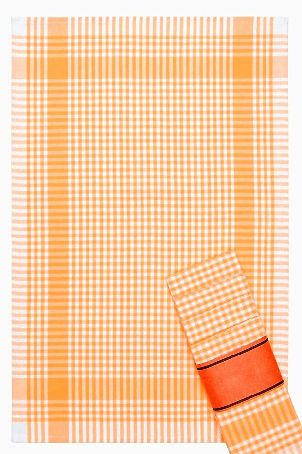 Checked Dishcloth, Feeding Mat, Serving Napkin, Kitchen Towel - 6-Pack