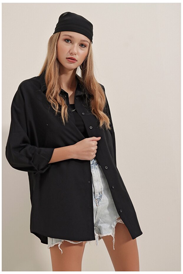 قميص أساسي طويل الحجم - 5