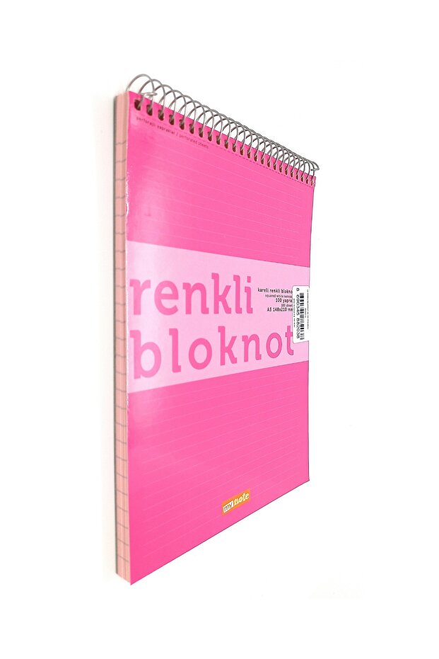 A5 Notepad 100 Sheets Lined Color Pages - 1